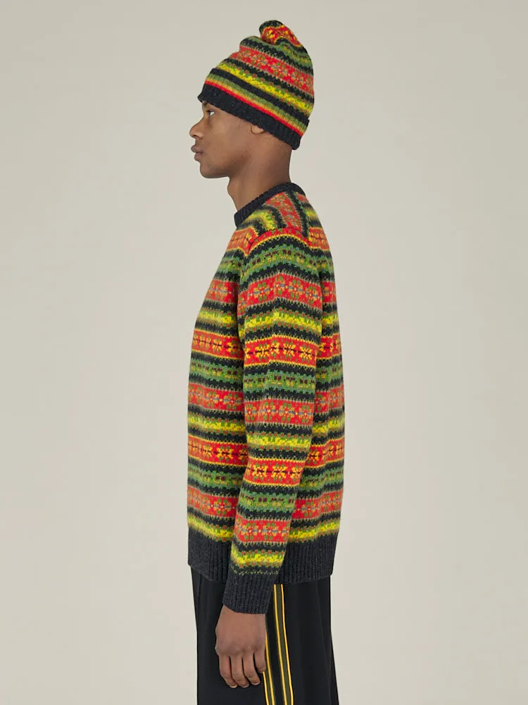 FAIR ISLE CREWNECK KNIT - MIX COLOUR sold by Nicholas Daley product image thumbnail 3