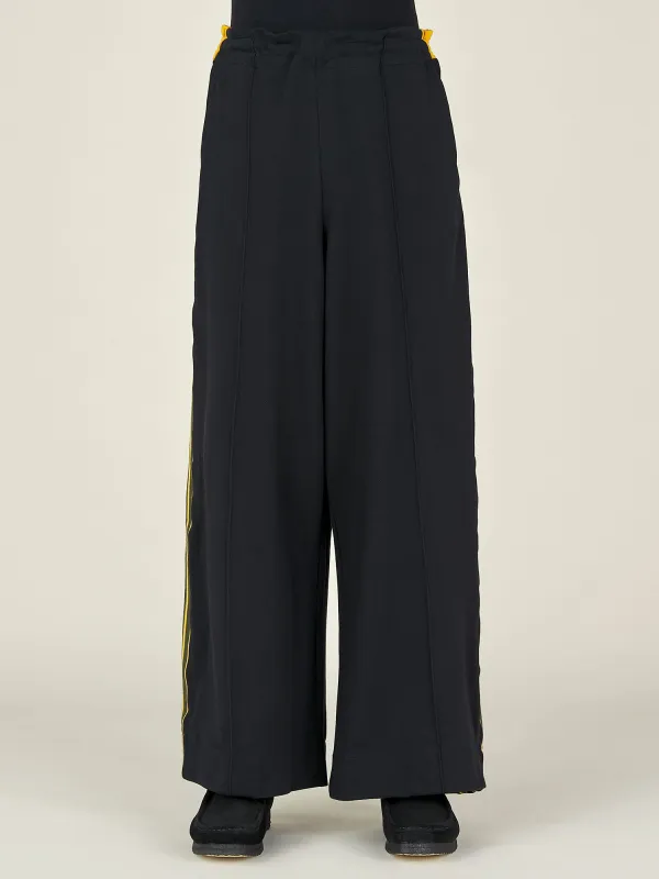 WIDE LEG TRACK PANT - BLACK sold by Nicholas Daley