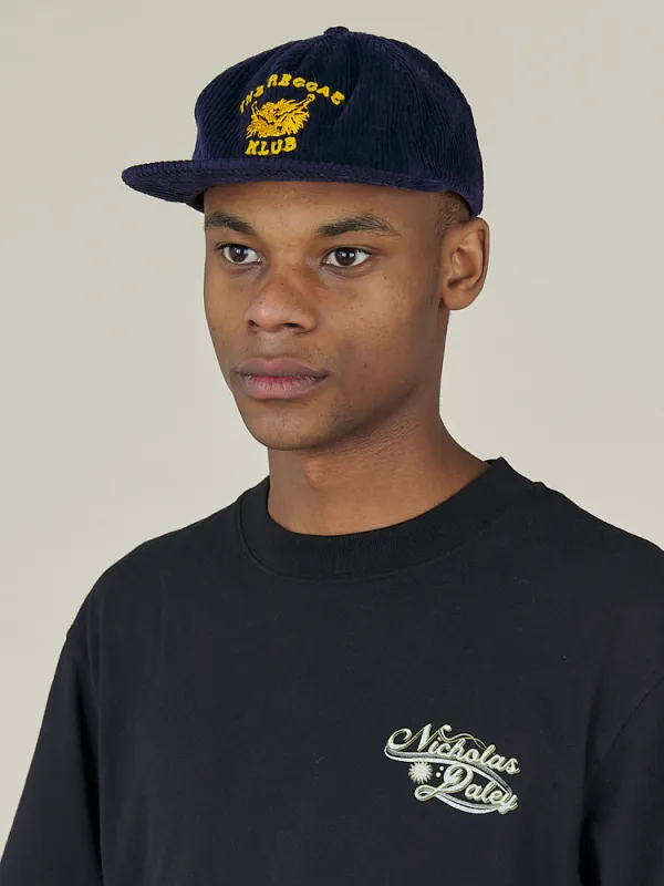 REGGAE KLUB CAP - NAVY CORDUROY sold by Nicholas Daley