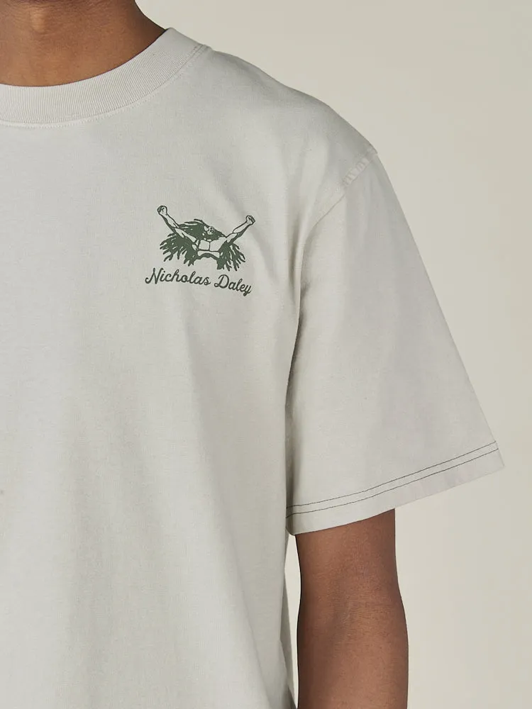 ROOTS ROCK REGGAE TEE - SILVER sold by Nicholas Daley product image thumbnail 3