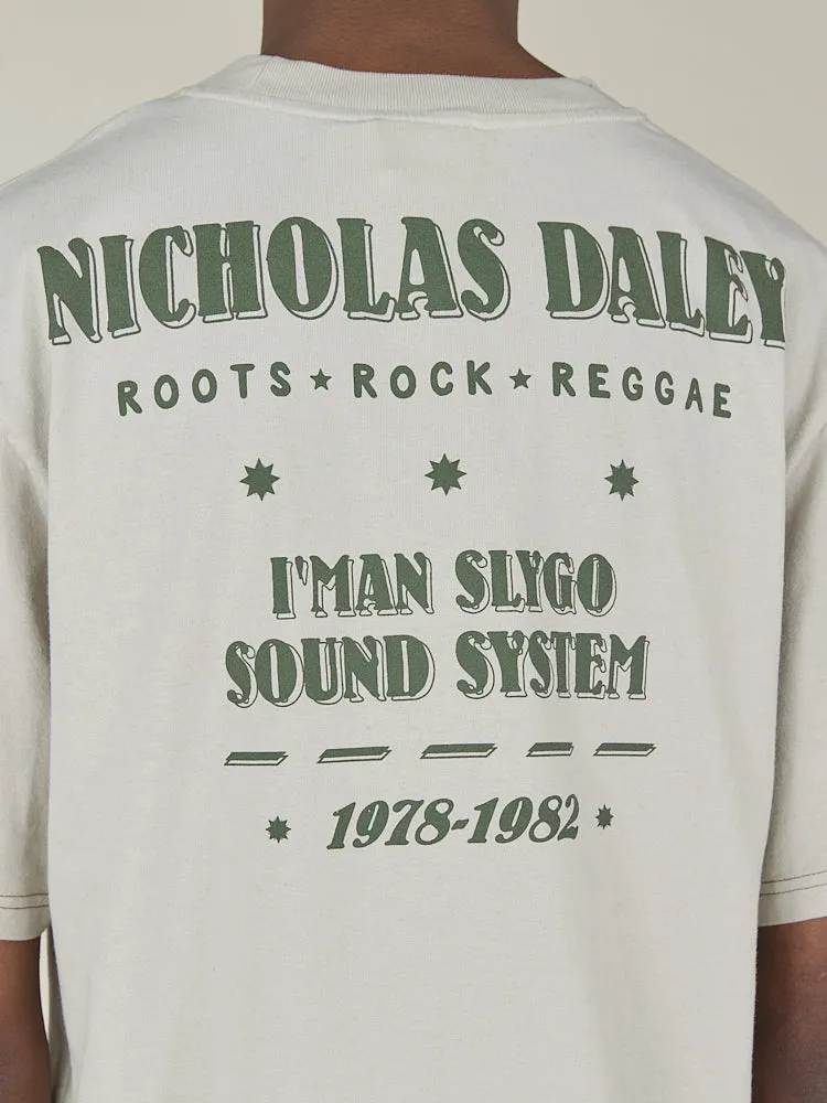 ROOTS ROCK REGGAE TEE - SILVER sold by Nicholas Daley product image thumbnail 4