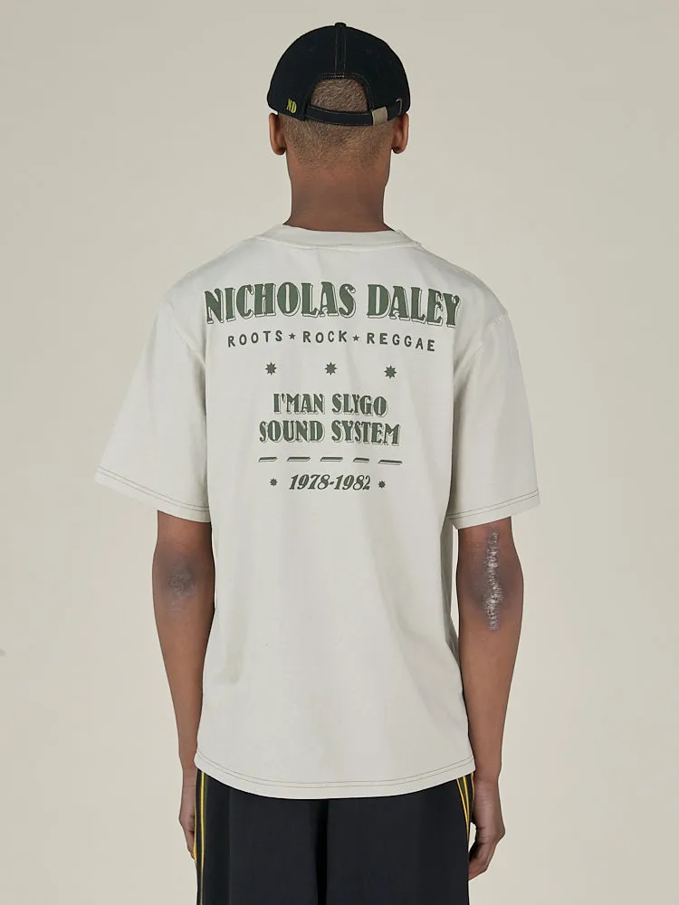 ROOTS ROCK REGGAE TEE - SILVER sold by Nicholas Daley product image thumbnail 2