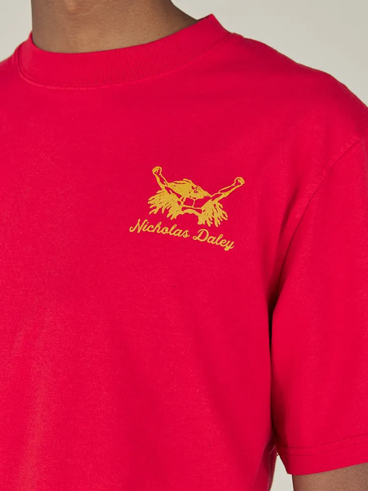 ROOTS ROCK REGGAE TEE - RED sold by Nicholas Daley product image thumbnail 3