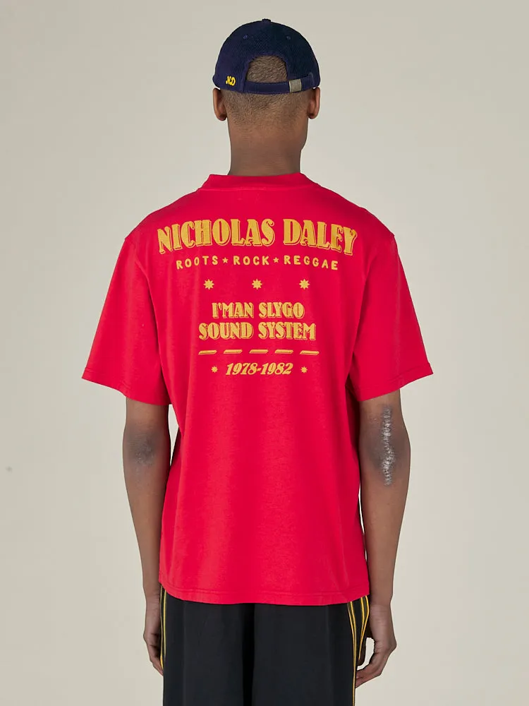 ROOTS ROCK REGGAE TEE - RED sold by Nicholas Daley product image thumbnail 2