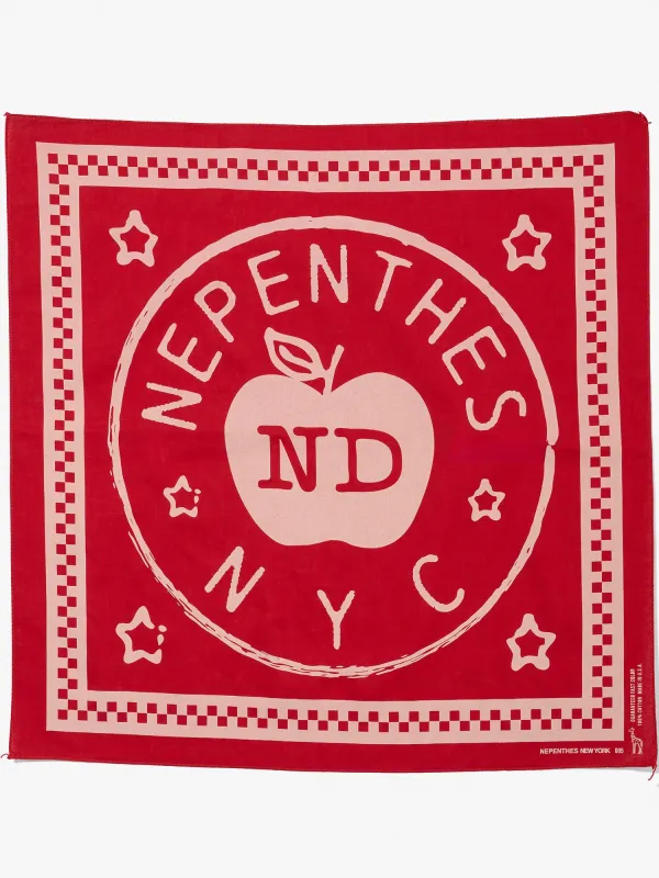 NICHOLAS DALEY X NEPENTHES NEW YORK - APPLE BANDANA made by Nicholas Daley