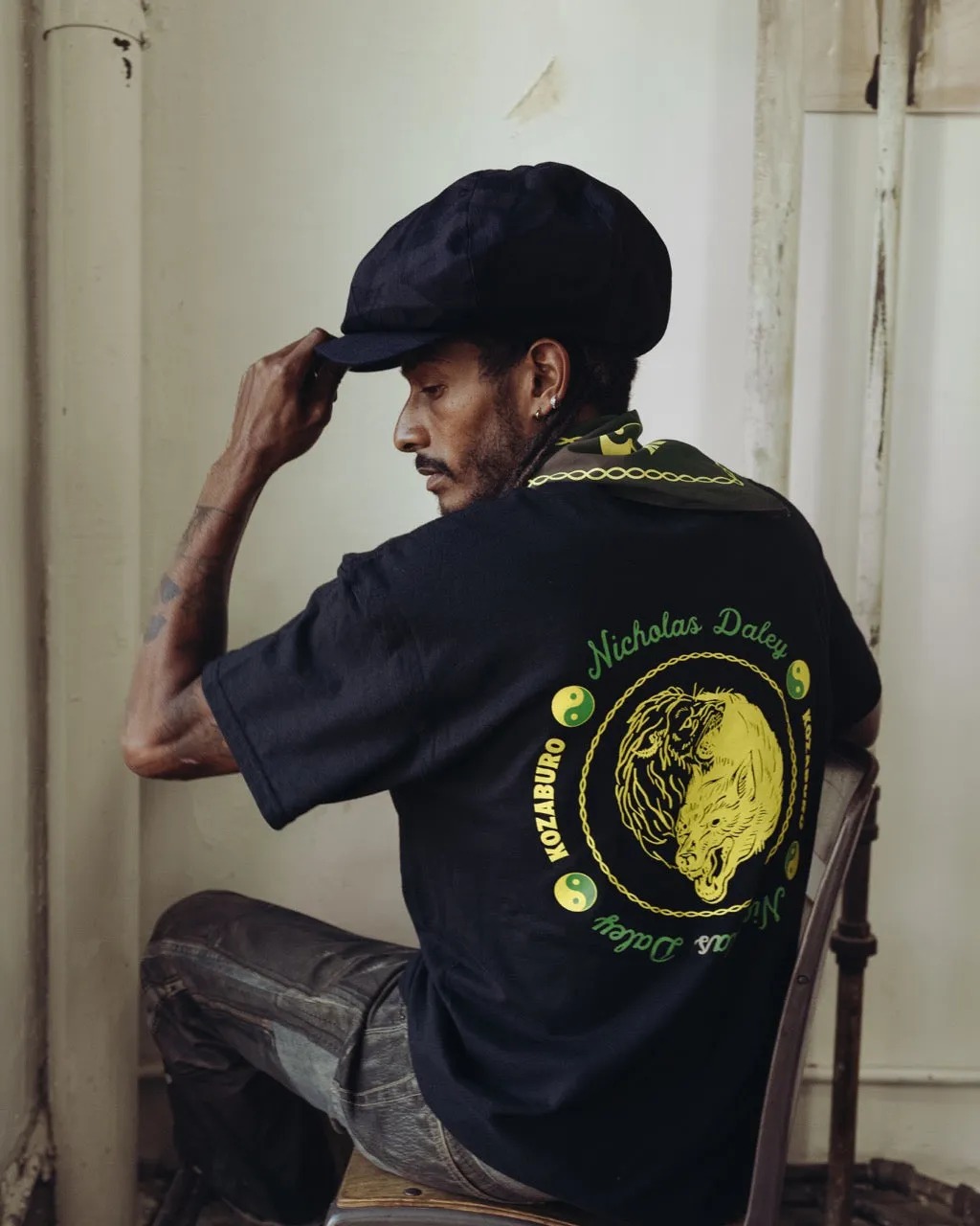 NICHOLAS DALEY X KOZABURO X NEPENTHES NEW YORK - YING YANG TEE sold by Nicholas Daley product image thumbnail 4