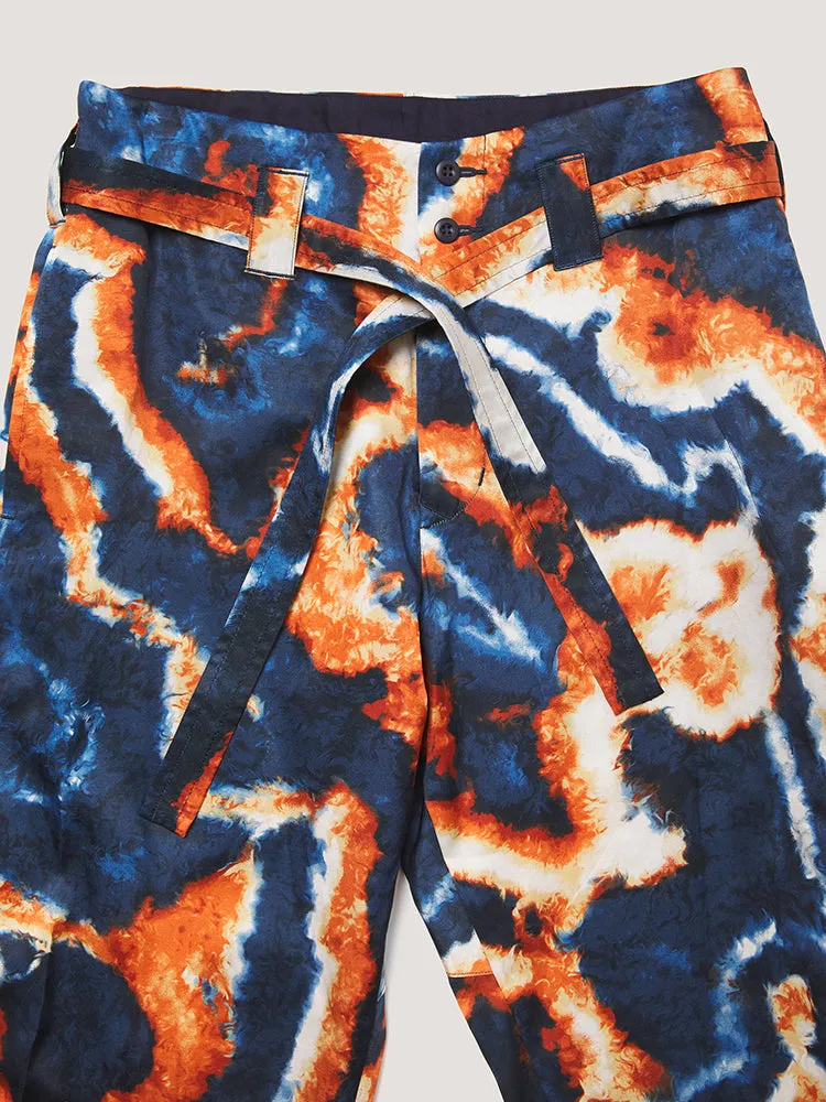 SUMINAGASHI KIMONO PANT - NAVY / ORANGE sold by Nicholas Daley product image thumbnail 2