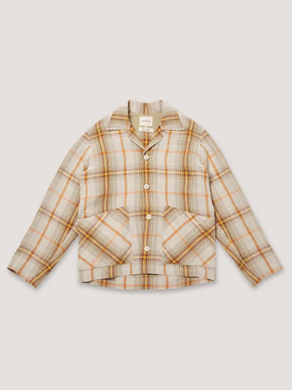 3 POCKET COLLARED CARDIGAN - ND SUMMER TARTAN sold by Nicholas Daley