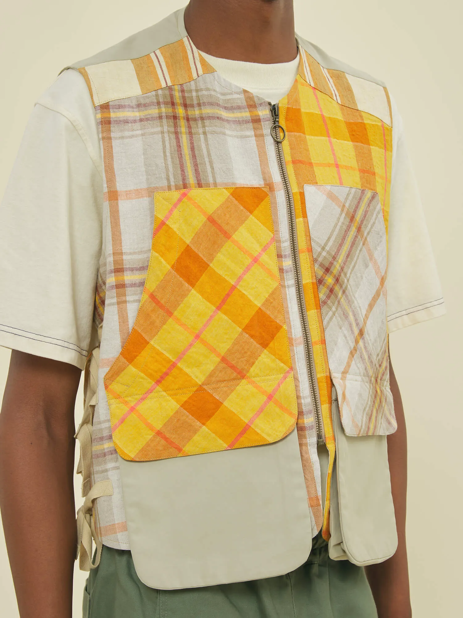 HUNTING VEST - COMBO LINEN sold by Nicholas Daley product image thumbnail 4
