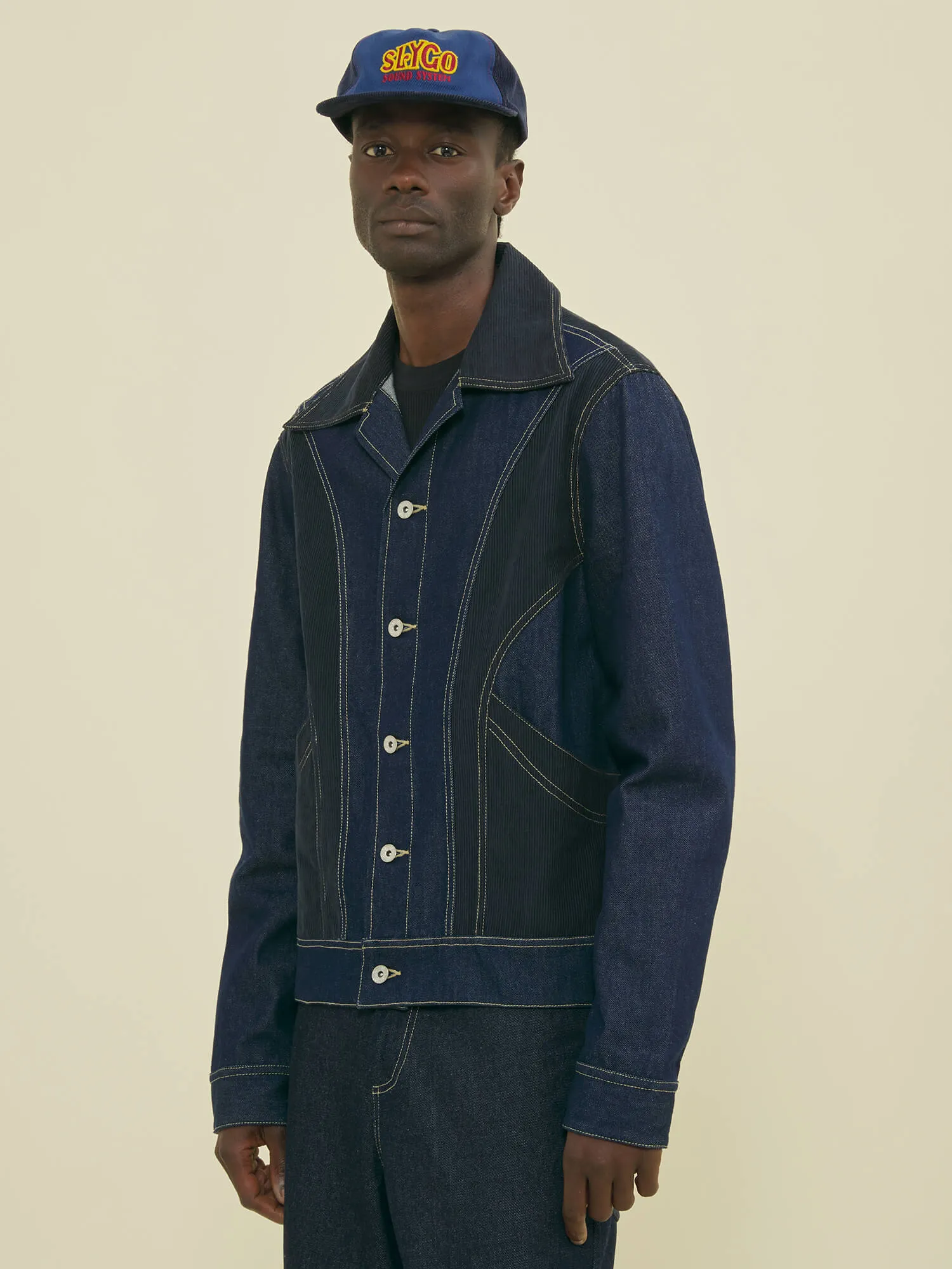 REBEL JACKET - DENIM / CORDUROY sold by Nicholas Daley