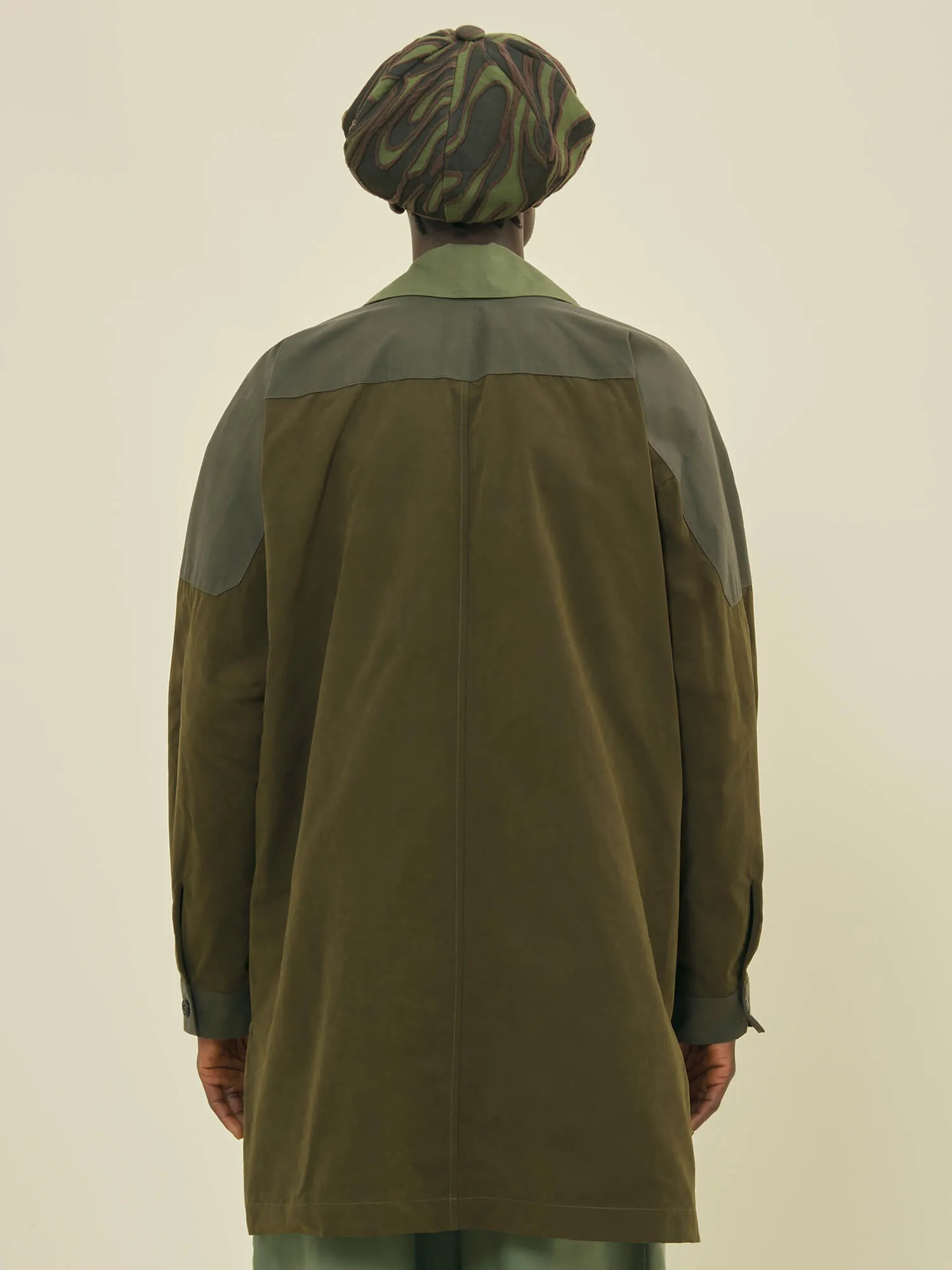 PATCHWORK JACKET - OLIVE sold by Nicholas Daley product image thumbnail 2