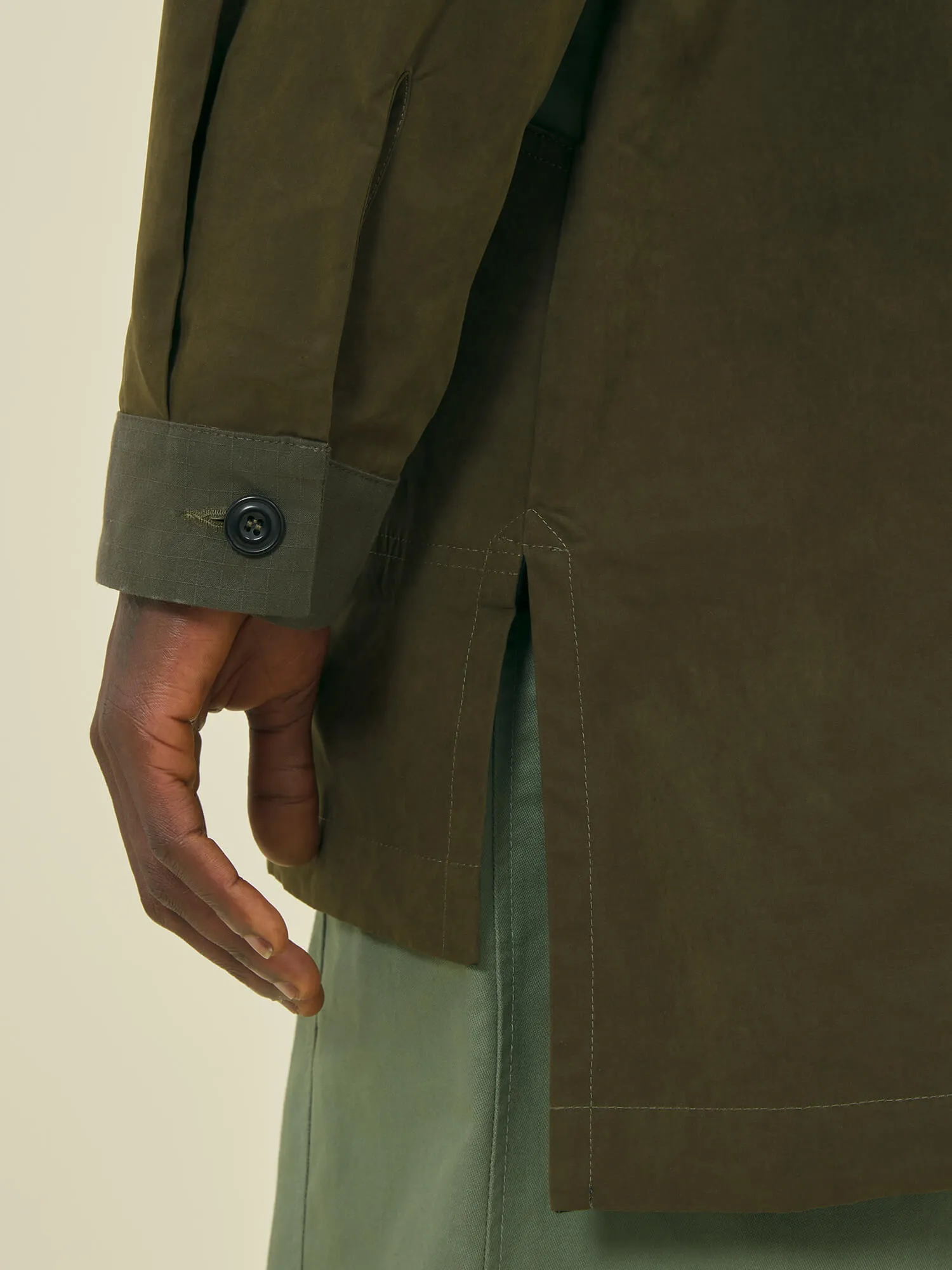 PATCHWORK JACKET - OLIVE sold by Nicholas Daley product image thumbnail 5