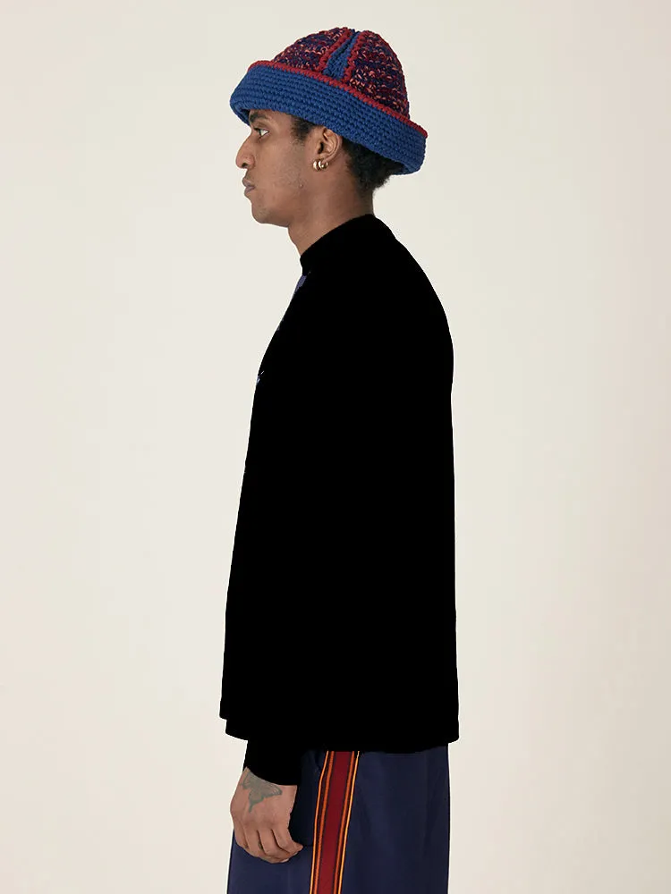 L/S WREATH T-SHIRT - BLACK sold by Nicholas Daley product image thumbnail 4