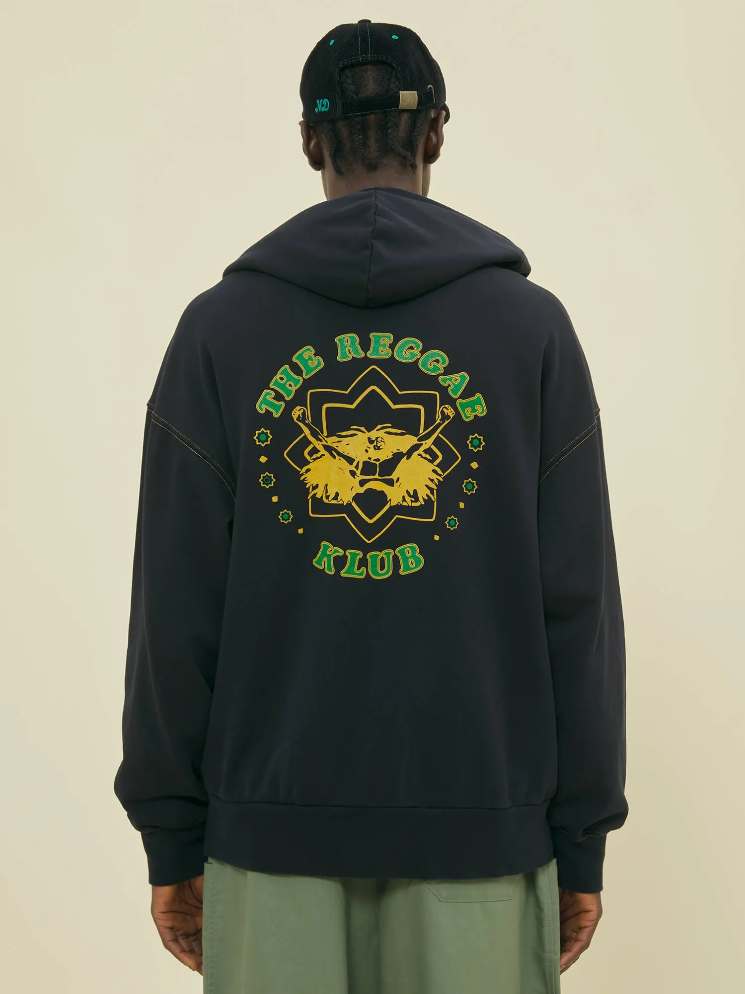 ROOTS ZIP UP HOODIE - BLACK sold by Nicholas Daley product image thumbnail 2