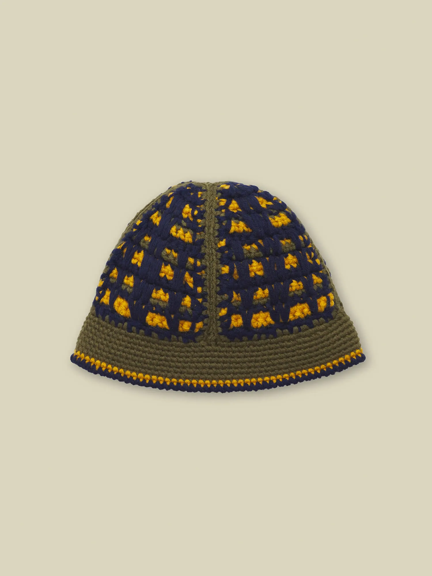 HAND CROCHETED BUCKET HAT - OLIVE sold by Nicholas Daley