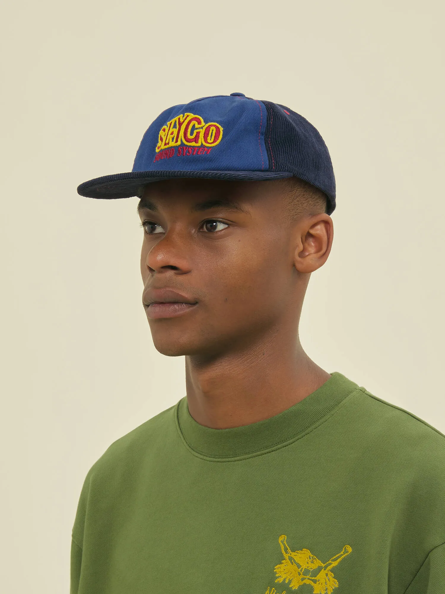 SLYGO CAP - NAVY sold by Nicholas Daley product image thumbnail 3
