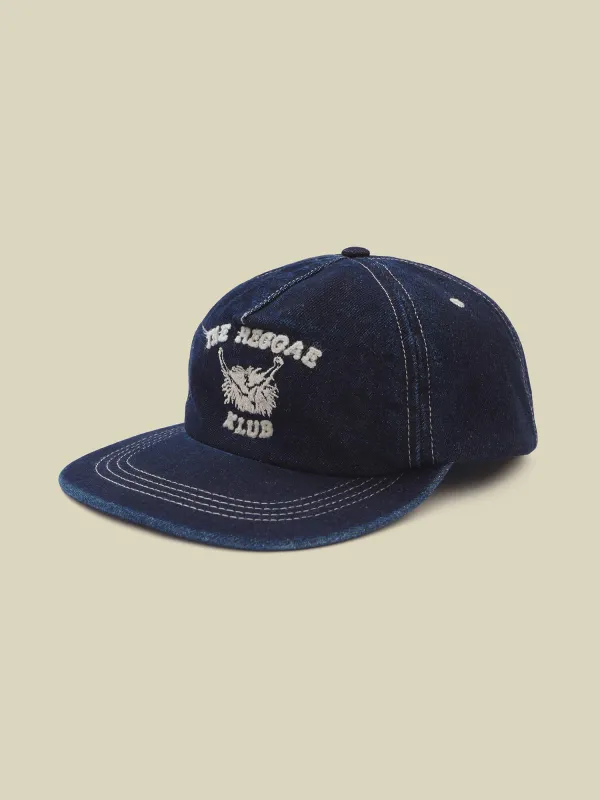 REGGAE KLUB CAP - WASHED INDIGO sold by Nicholas Daley
