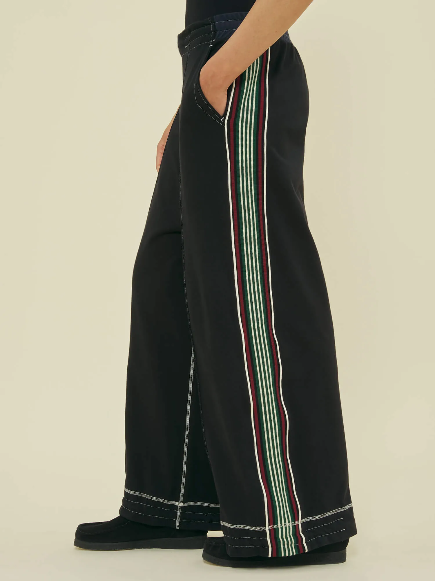 WIDE LEG TRACK PANT - MIDNIGHT sold by Nicholas Daley product image thumbnail 4