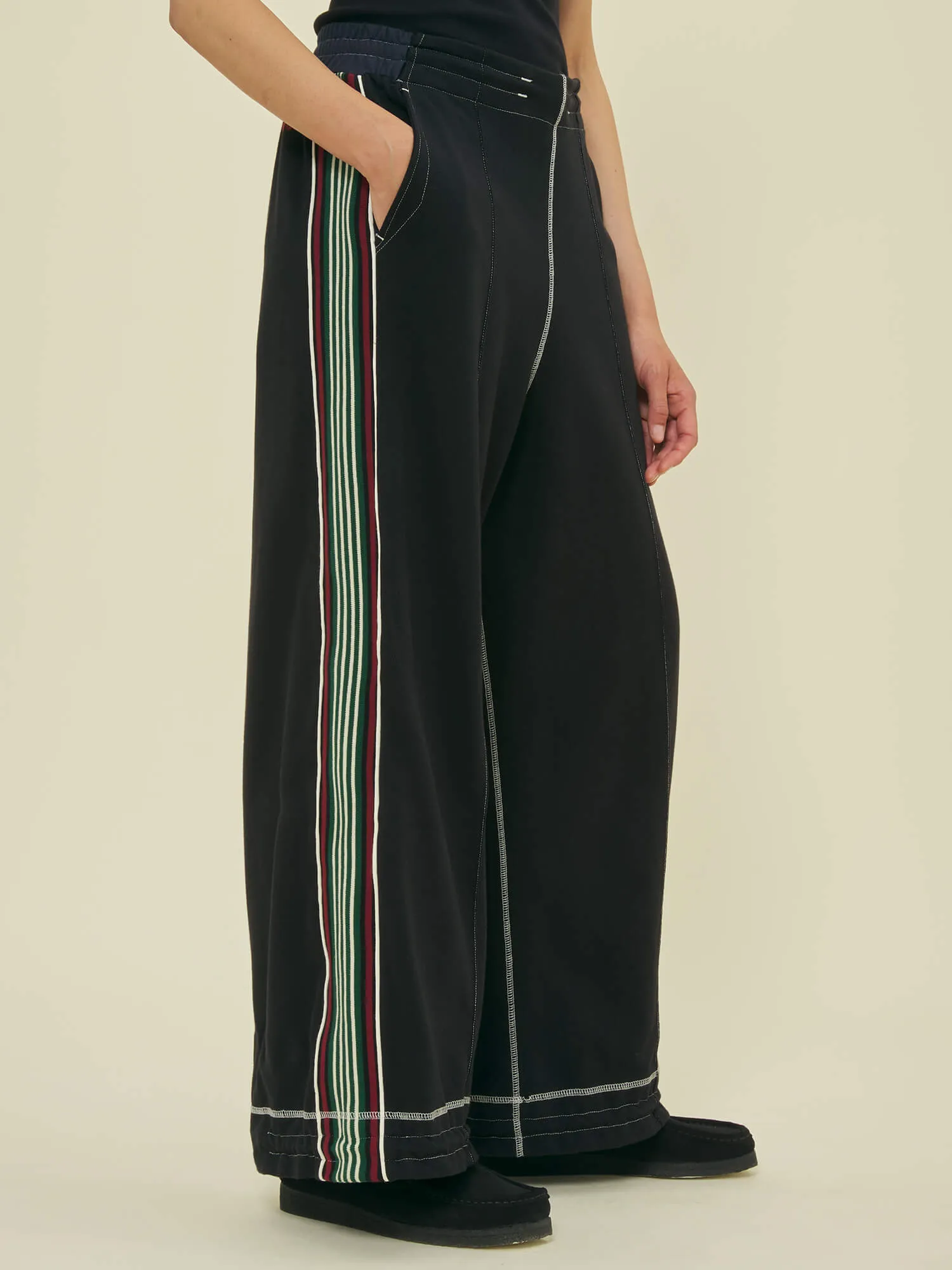 WIDE LEG TRACK PANT - MIDNIGHT sold by Nicholas Daley product image thumbnail 3