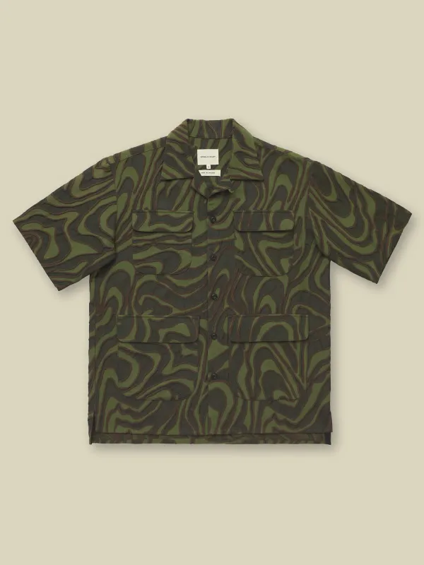 ALOHA SHIRT - CAMO JACQUARD made by Nicholas Daley