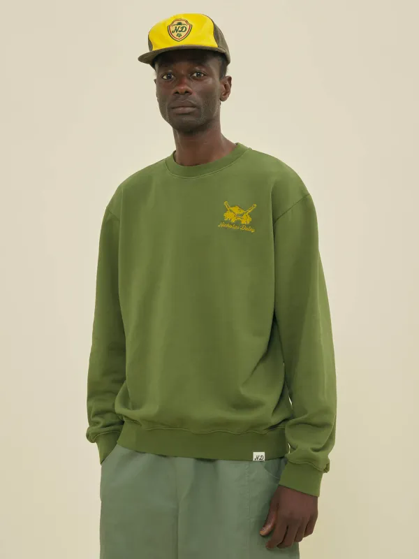 REGGAE KLUB SWEATSHIRT - OLIVE made by Nicholas Daley