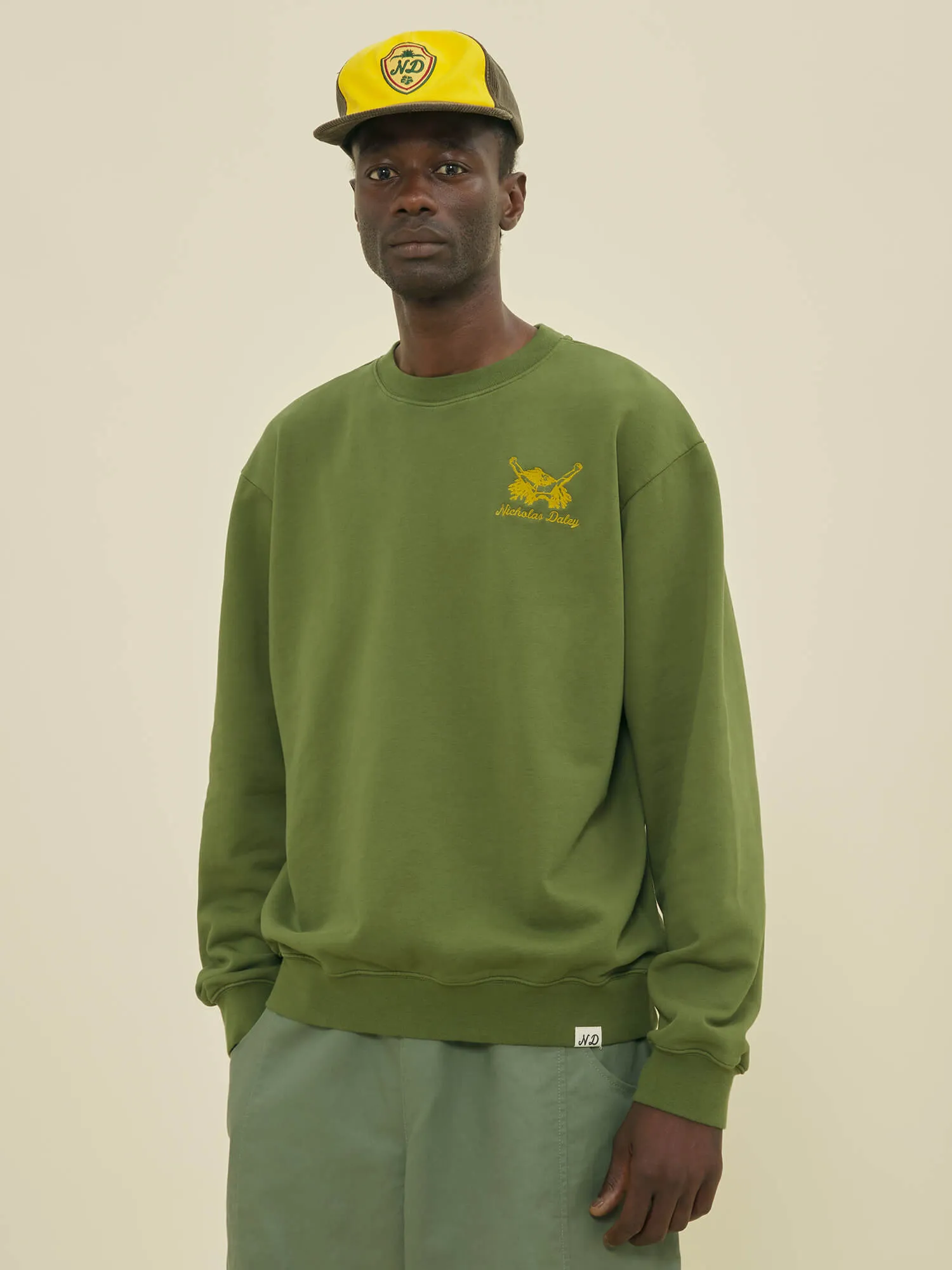 REGGAE KLUB SWEATSHIRT - OLIVE sold by Nicholas Daley