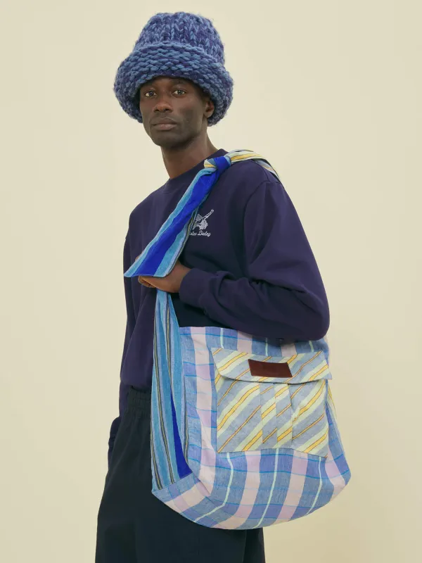 SLING TOTE BAG - BLUE MIX made by Nicholas Daley