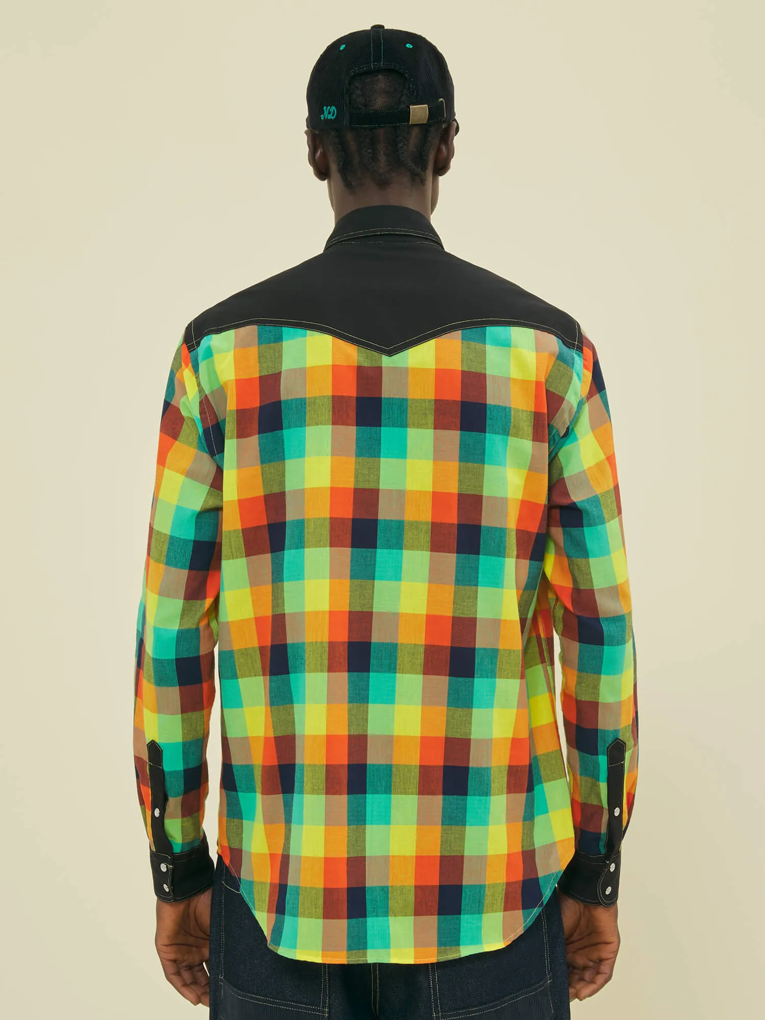 WESTERN SHIRT - JAMAICAN MADRAS sold by Nicholas Daley product image thumbnail 3