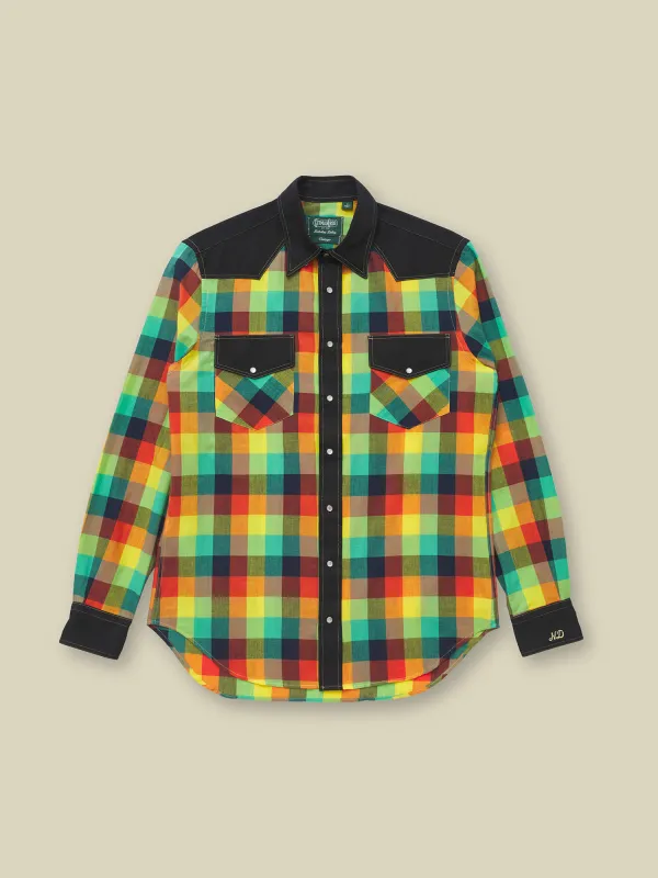 WESTERN SHIRT - JAMAICAN MADRAS made by Nicholas Daley
