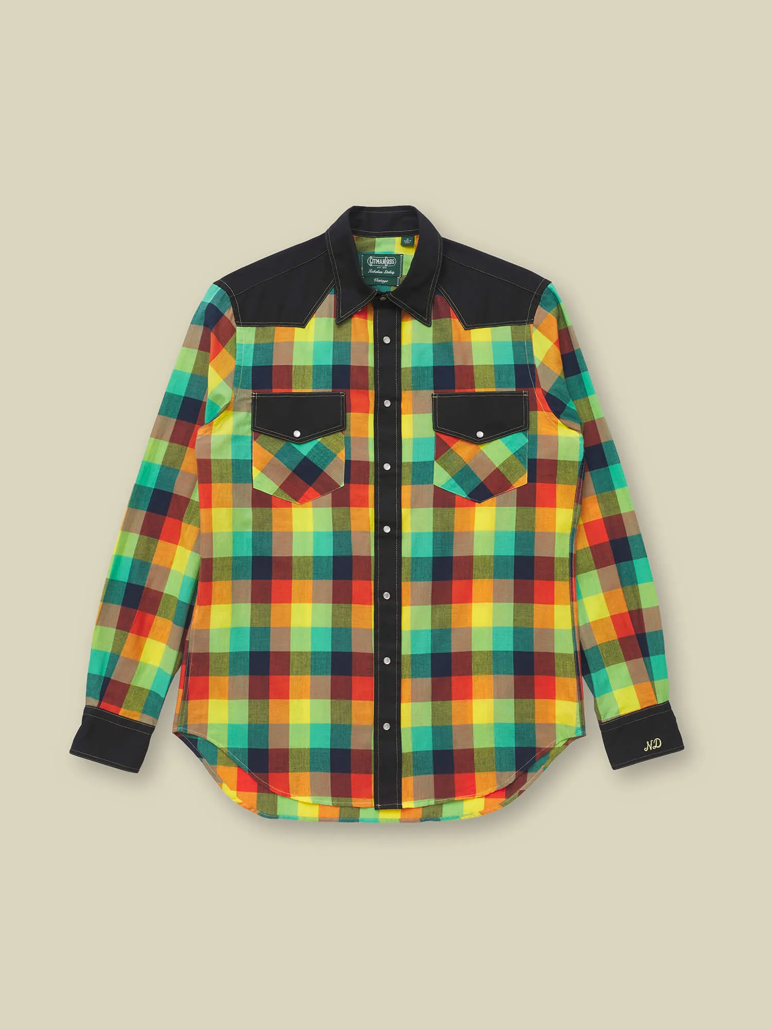 WESTERN SHIRT - JAMAICAN MADRAS sold by Nicholas Daley