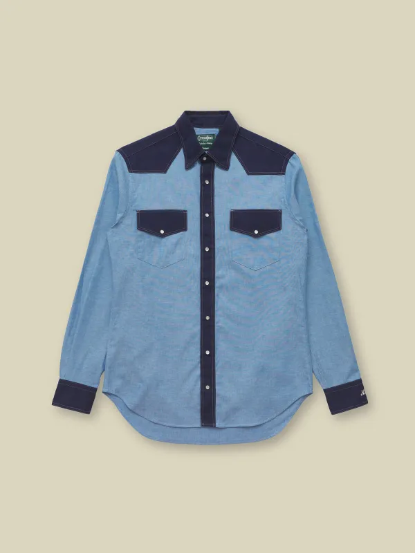 WESTERN SHIRT - CHAMBRAY made by Nicholas Daley