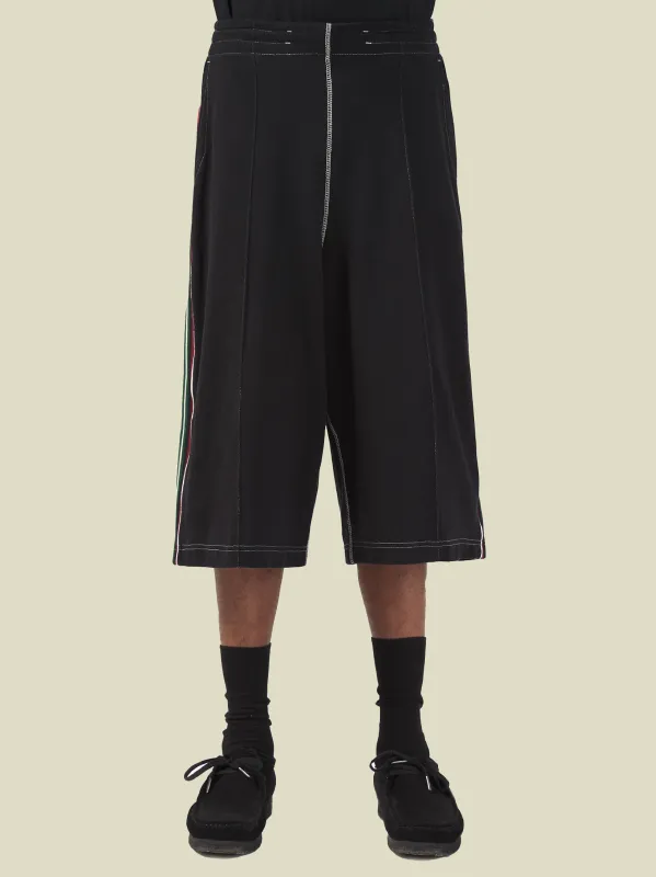 WIDE LEG TRACK SHORT - COTTON PIQUE made by Nicholas Daley