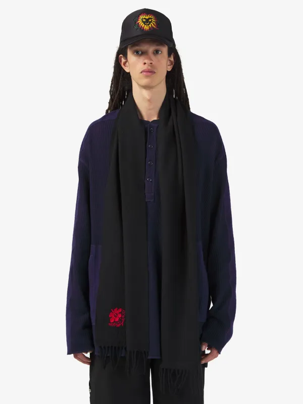 Hibiscus Scarf - Black made by Nicholas Daley