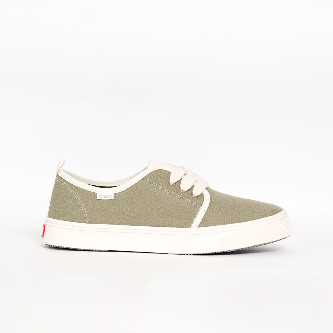 Tenis Mujer Patio Lona Verde X Beige DISPONIBILIDAD INMEDIATA sold by Canvas