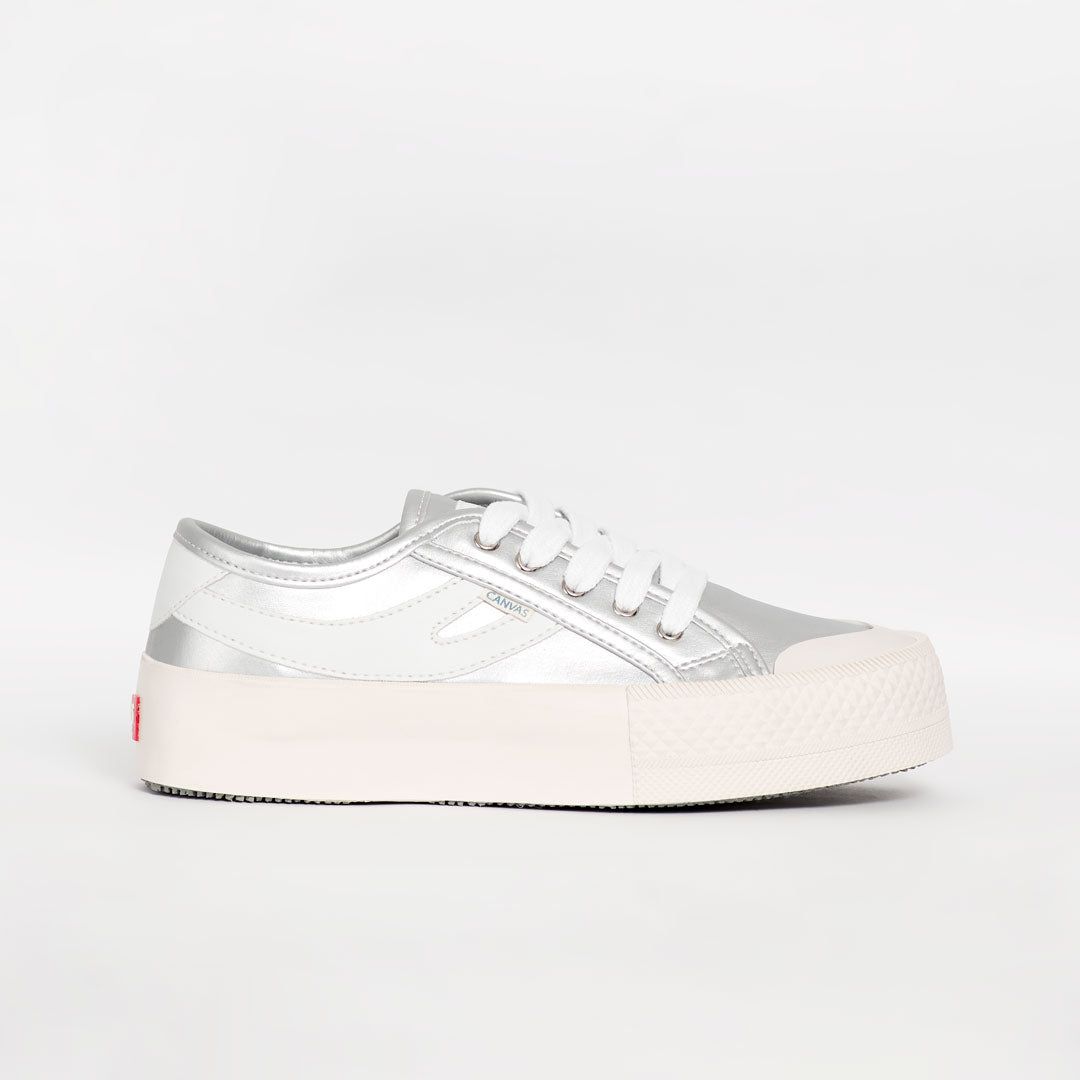 Tenis Mujer Pacific Plata x Blanco DISPONIBILIDAD INMEDIATA sold by Canvas