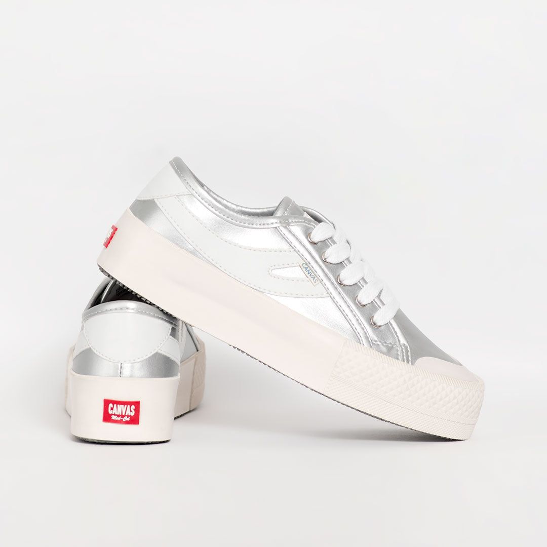 Tenis Mujer Pacific Plata x Blanco DISPONIBILIDAD INMEDIATA sold by Canvas product image thumbnail 3