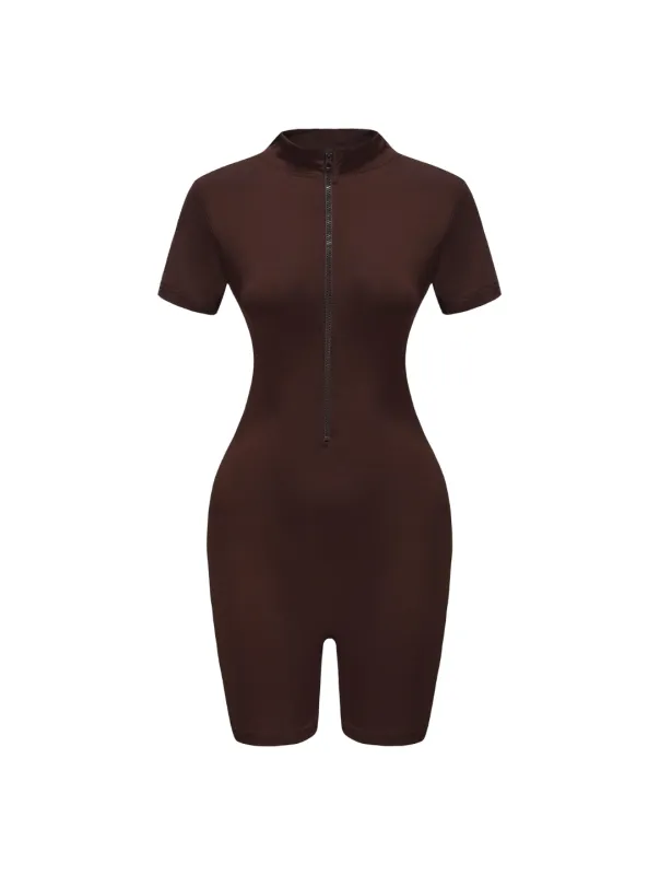 The Yoga Zip Up One Piece sold by HeyShape