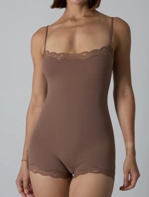 The Smooth Lace Romper sold by HeyShape