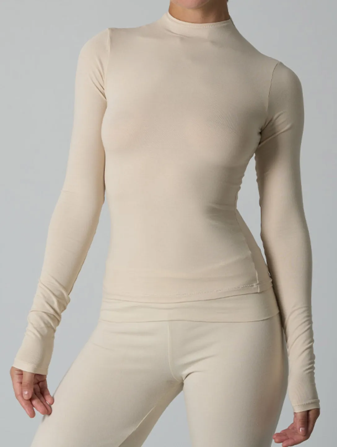 Cotton Classic High Neck Longsleeve sold by HeyShape product image thumbnail 5