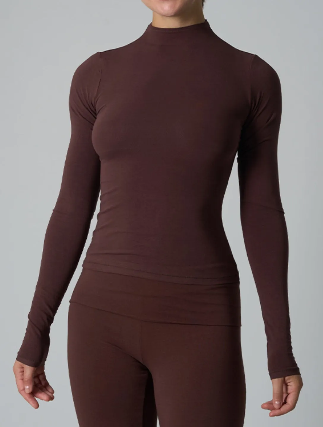 Cotton Classic High Neck Longsleeve sold by HeyShape