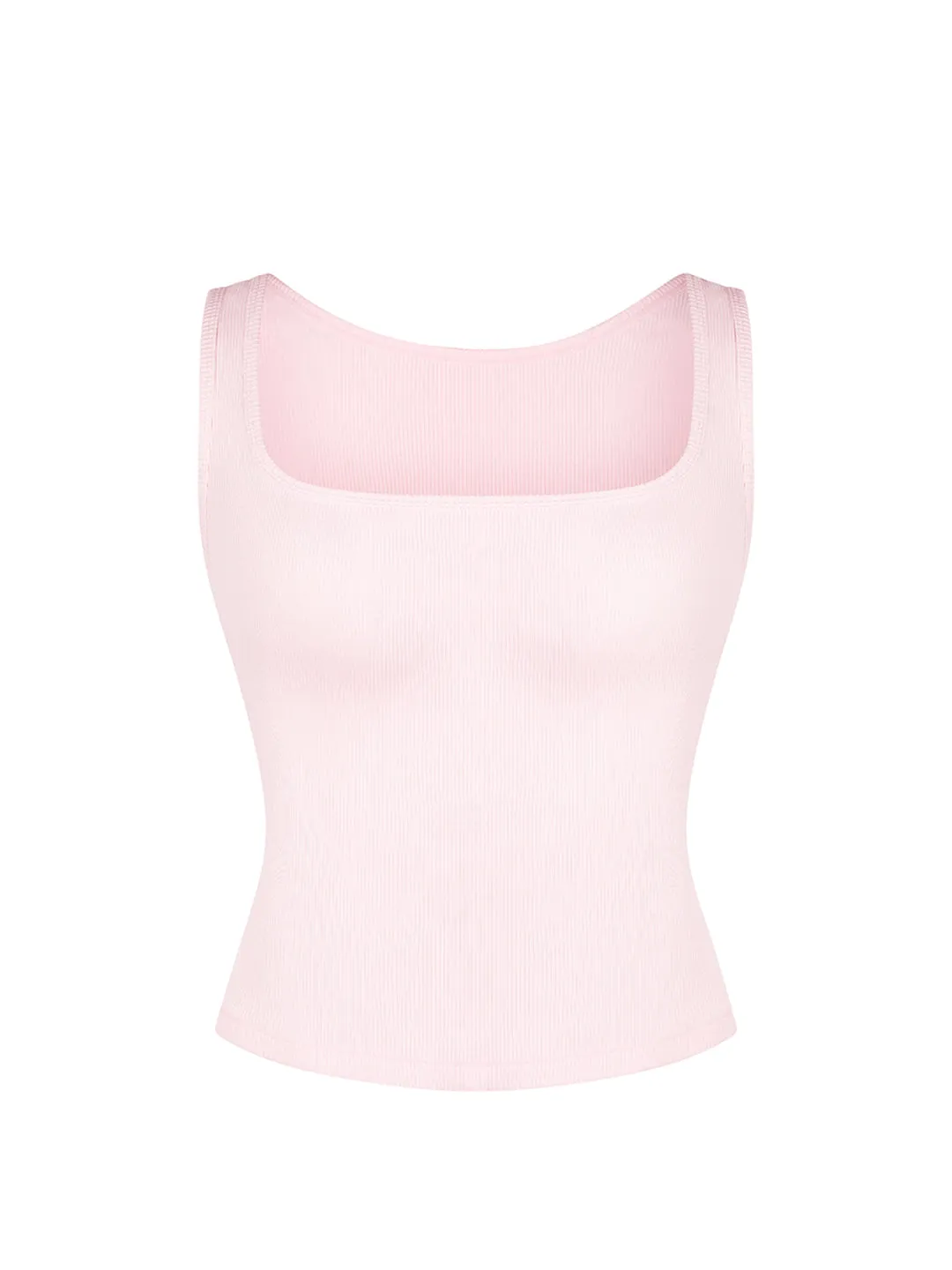 Square Neck Ribbed Tank sold by HeyShape product image thumbnail 2