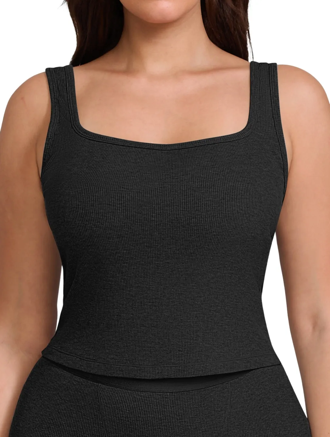 Square Neck Ribbed Tank sold by HeyShape product image thumbnail 5