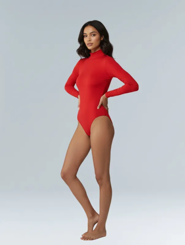 Long Sleeve Turtle Neck Bodysuit made by HeyShape