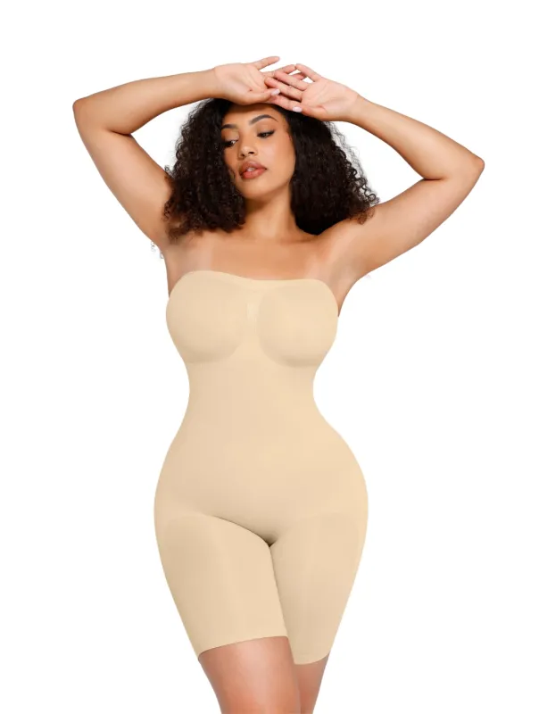 Strapless Sculpting Shapewear Bodysuit sold by HeyShape