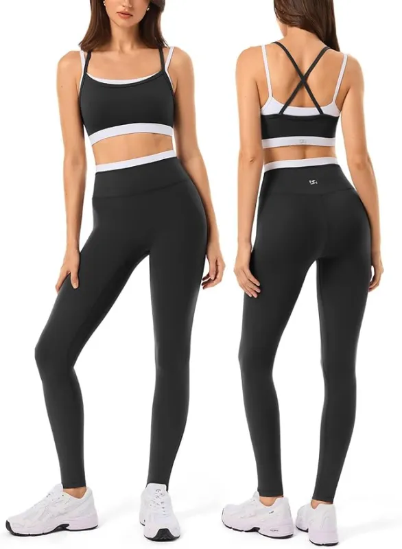 High Waisted Seamless Leggings & Double Layer Sports Bra made by HeyShape