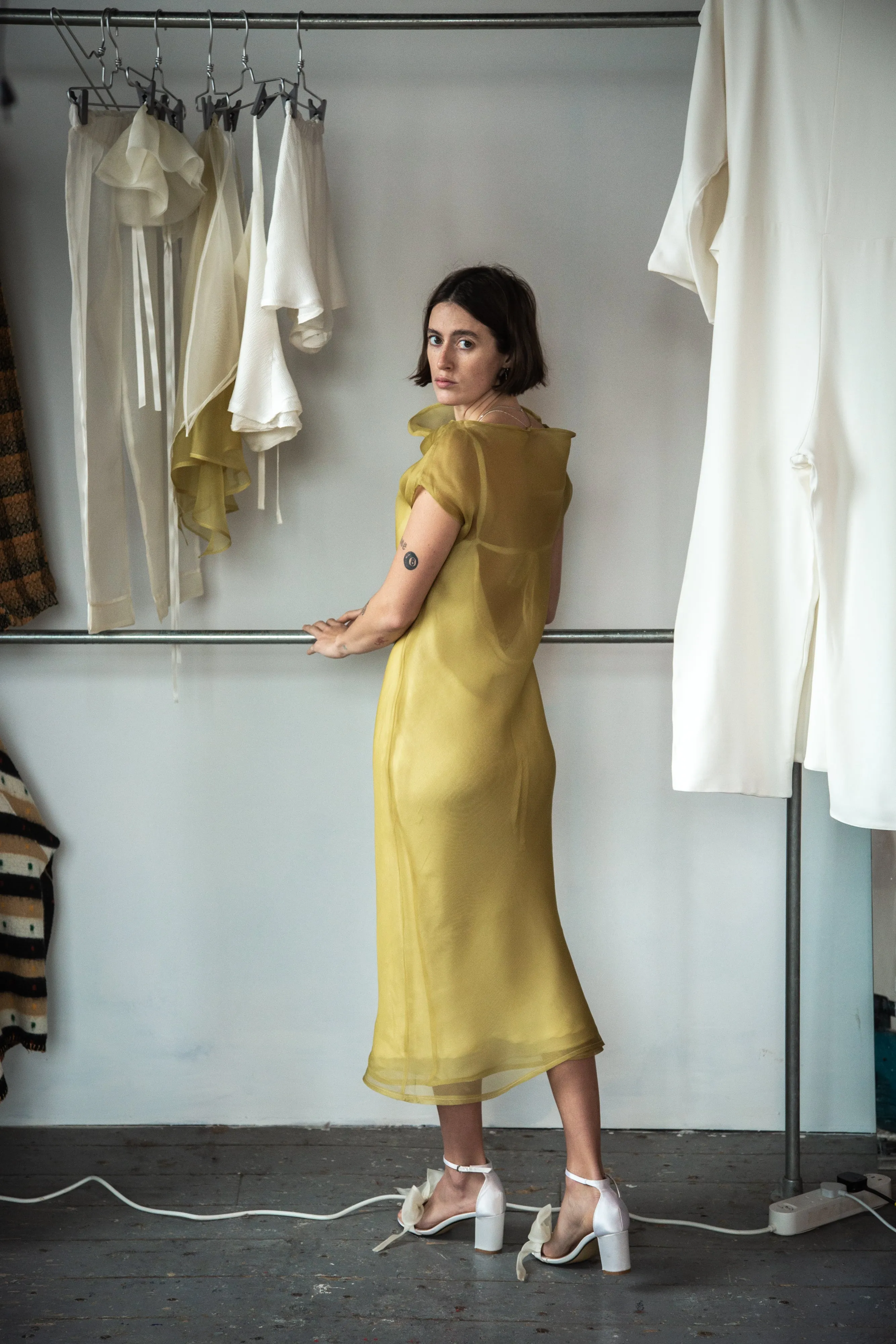Tōmei Dress - Chartreuse sold by Emiko Studios product image thumbnail 4