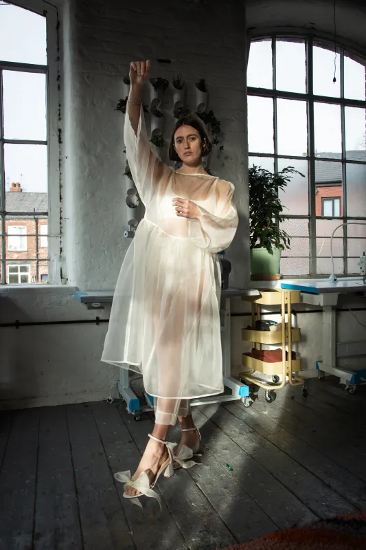 Bridal Organza Sana Pants sold by Emiko Studios