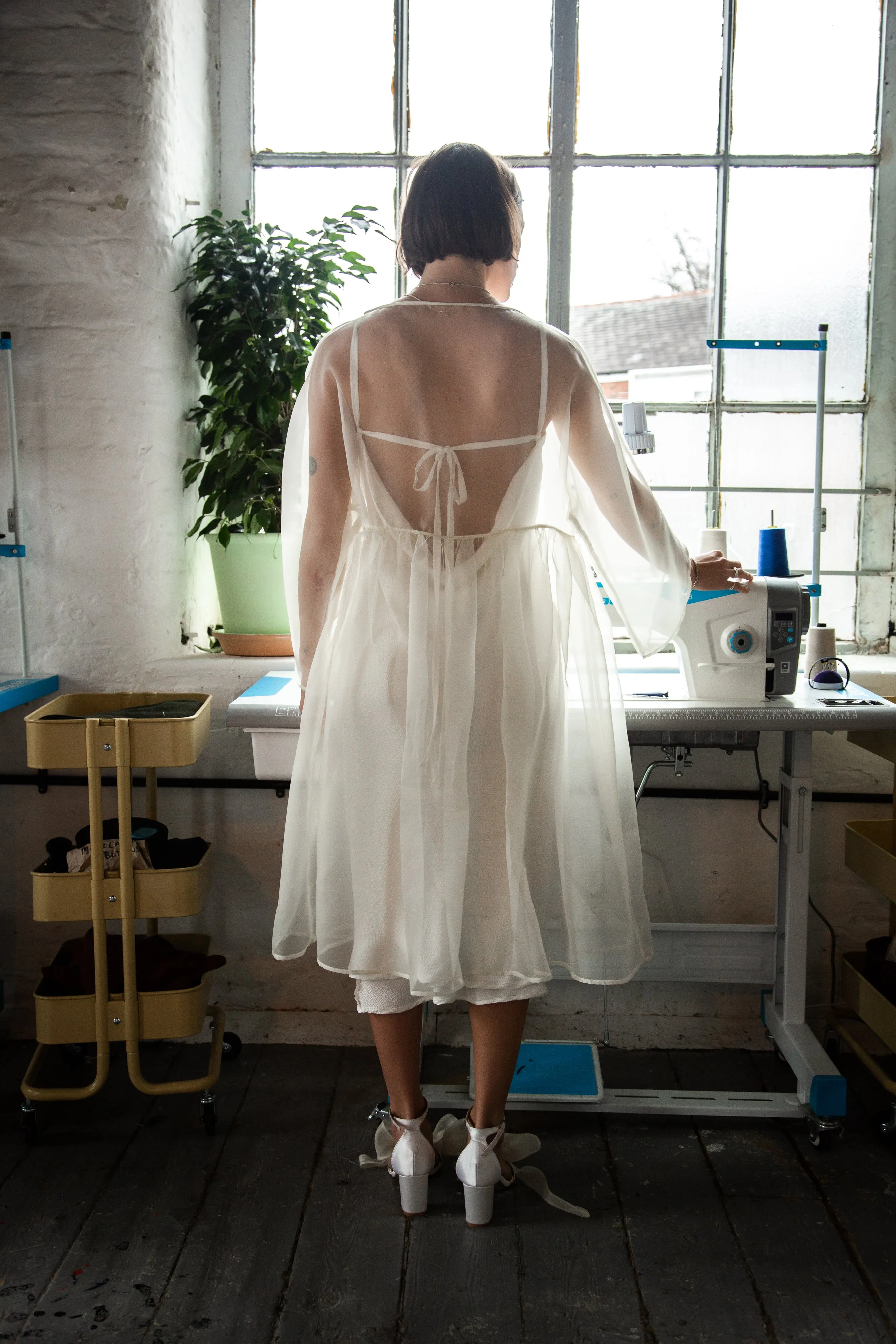 Bridal Kozo Organza Dress sold by Emiko Studios product image thumbnail 5