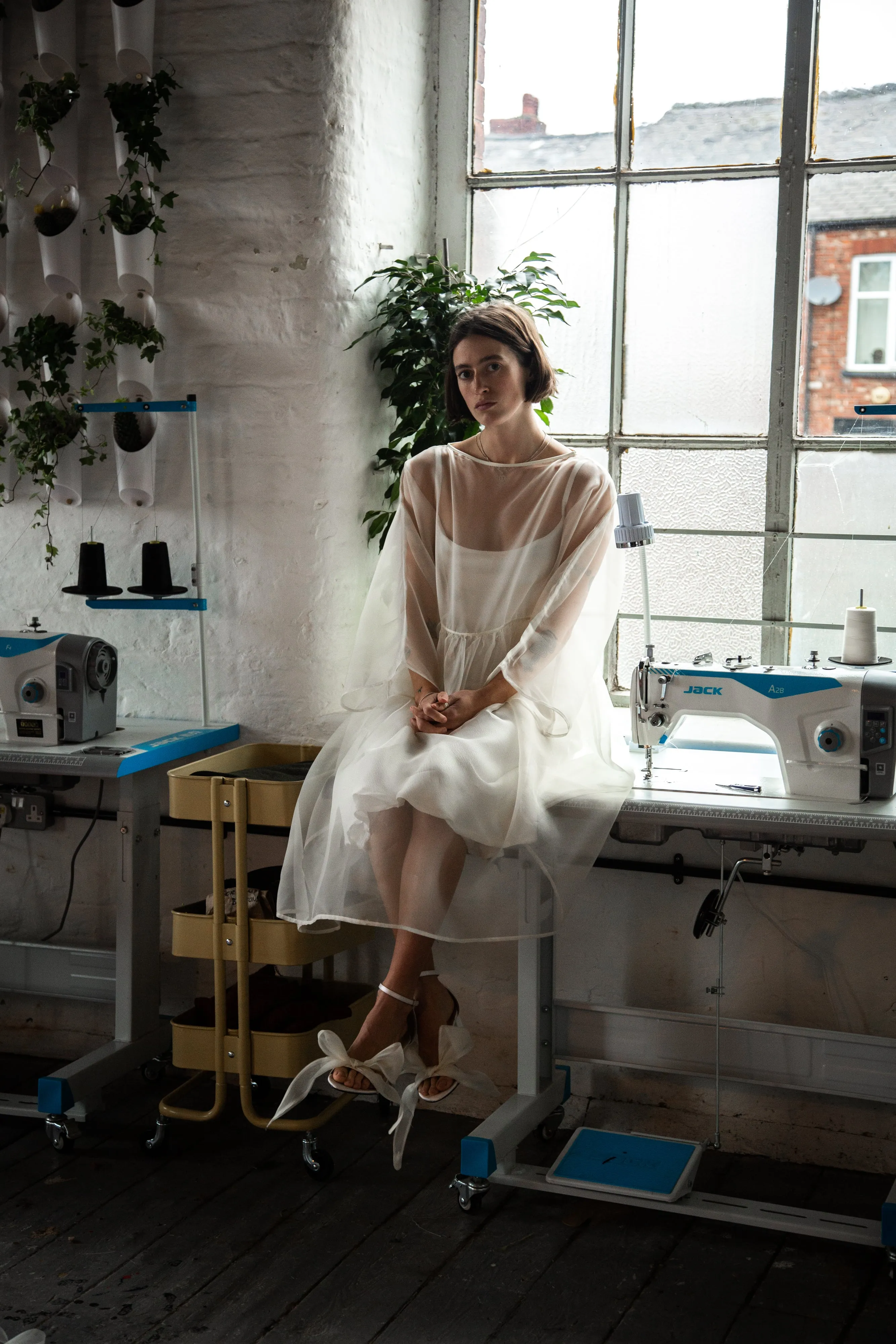 Bridal Kozo Organza Dress sold by Emiko Studios product image thumbnail 3
