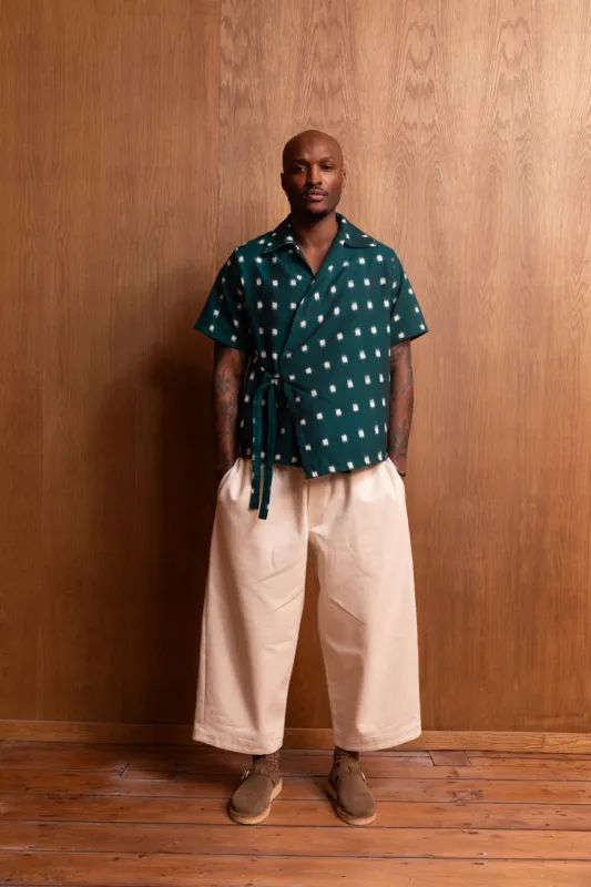 Nori Eri Shirt in Ikat sold by Emiko Studios